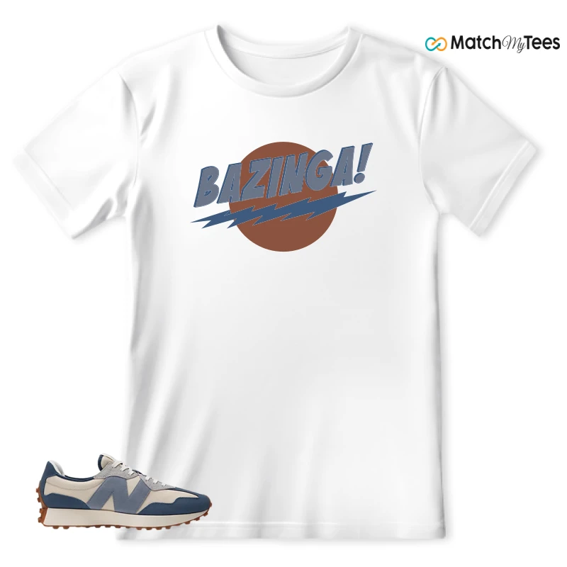 NEW BALANCE 327 VINTAGE INDIGO ARCTIC GREY SNEAKER Matching Tees t-shirt