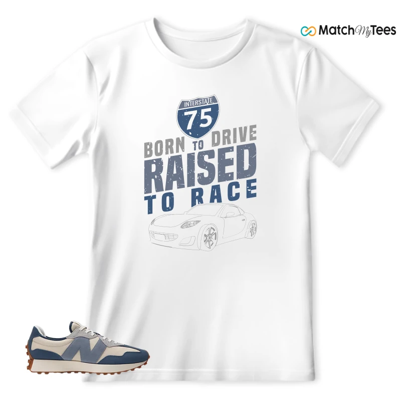 NEW BALANCE 327 VINTAGE INDIGO ARCTIC GREY SNEAKER Matching Tees t-shirt