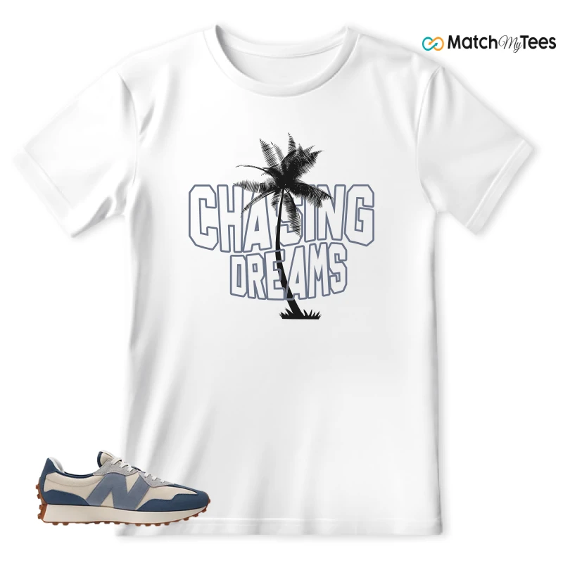 NEW BALANCE 327 VINTAGE INDIGO ARCTIC GREY SNEAKER Matching Tees t-shirt