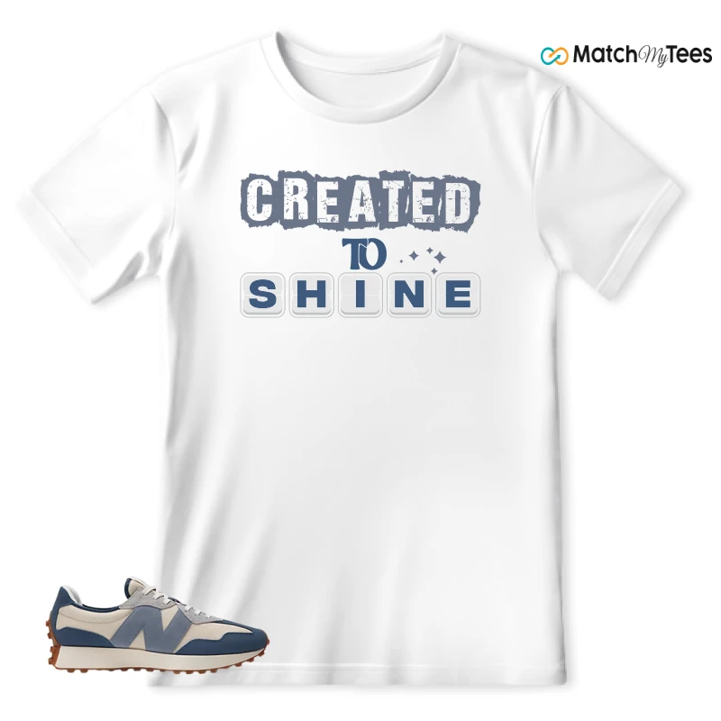 NEW BALANCE 327 VINTAGE INDIGO ARCTIC GREY SNEAKER Matching Tees t-shirt