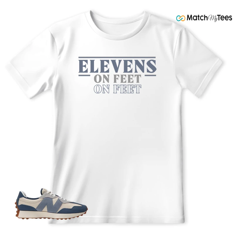 NEW BALANCE 327 VINTAGE INDIGO ARCTIC GREY SNEAKER Matching Tees t-shirt