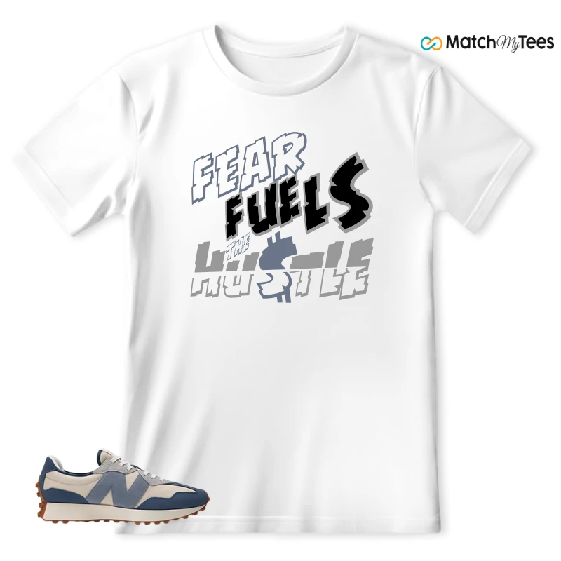 NEW BALANCE 327 VINTAGE INDIGO ARCTIC GREY SNEAKER Matching Tees t-shirt