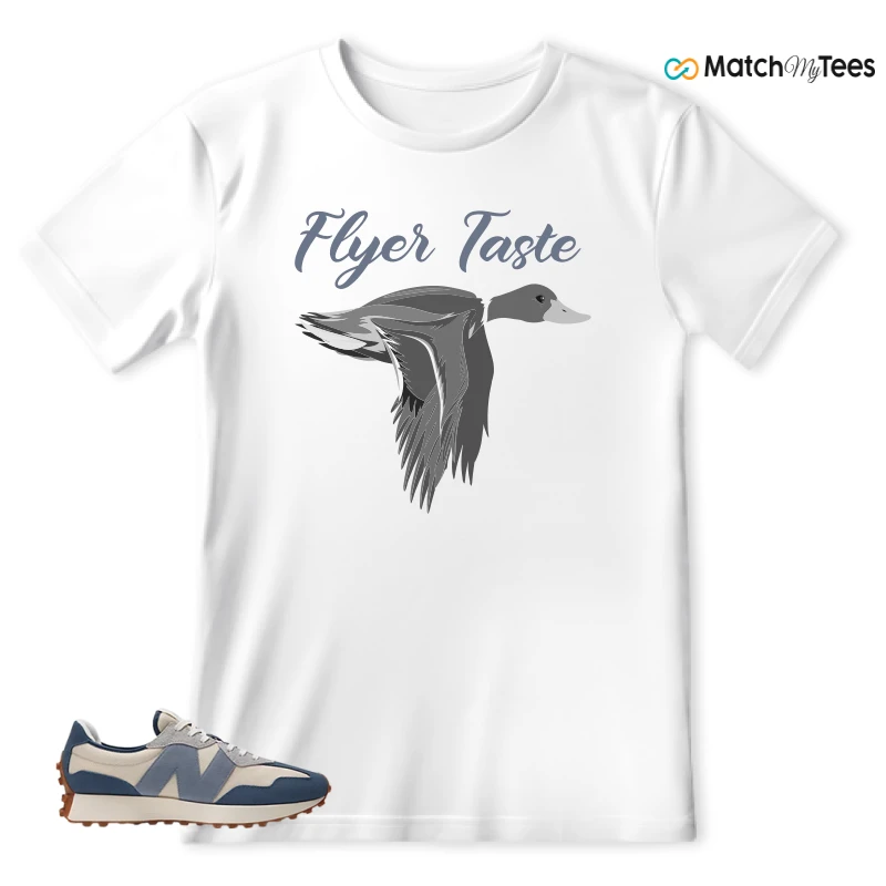 NEW BALANCE 327 VINTAGE INDIGO ARCTIC GREY SNEAKER Matching Tees t-shirt