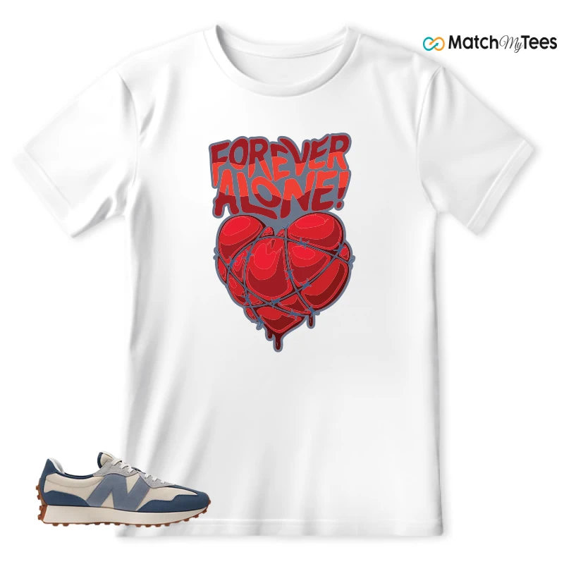 NEW BALANCE 327 VINTAGE INDIGO ARCTIC GREY SNEAKER Matching Tees t-shirt
