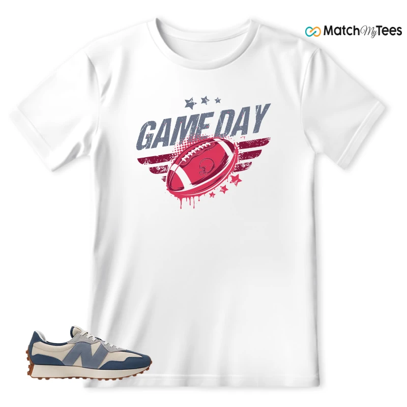NEW BALANCE 327 VINTAGE INDIGO ARCTIC GREY SNEAKER Matching Tees t-shirt