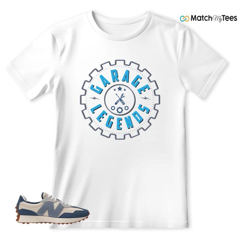 NEW BALANCE 327 VINTAGE INDIGO ARCTIC GREY SNEAKER Matching Tees t-shirt