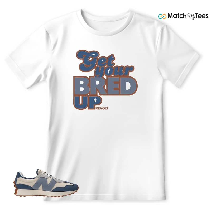 NEW BALANCE 327 VINTAGE INDIGO ARCTIC GREY SNEAKER Matching Tees t-shirt
