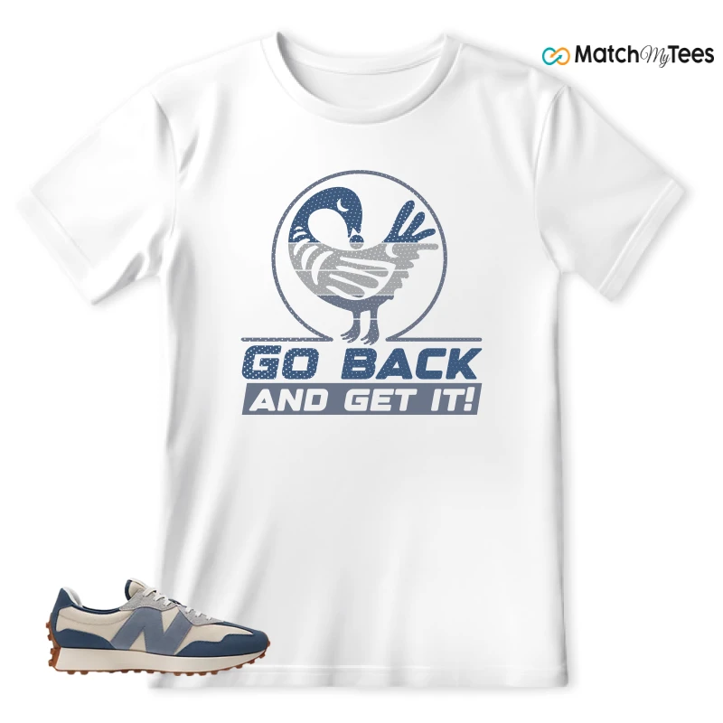 NEW BALANCE 327 VINTAGE INDIGO ARCTIC GREY SNEAKER Matching Tees T-shirt for Men