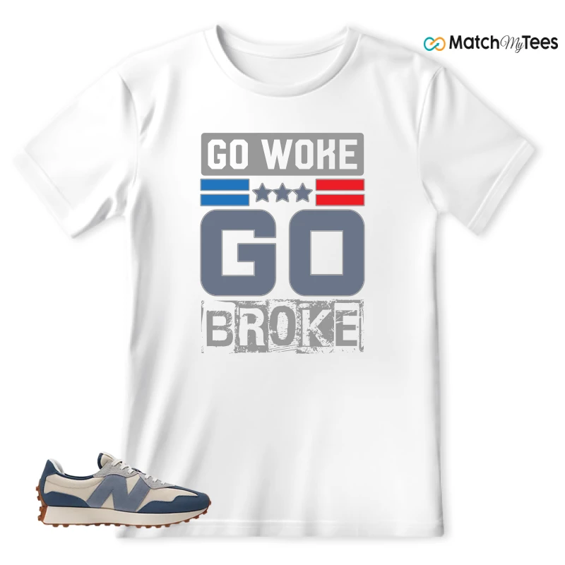 NEW BALANCE 327 VINTAGE INDIGO ARCTIC GREY SNEAKER Matching Tees t-shirt