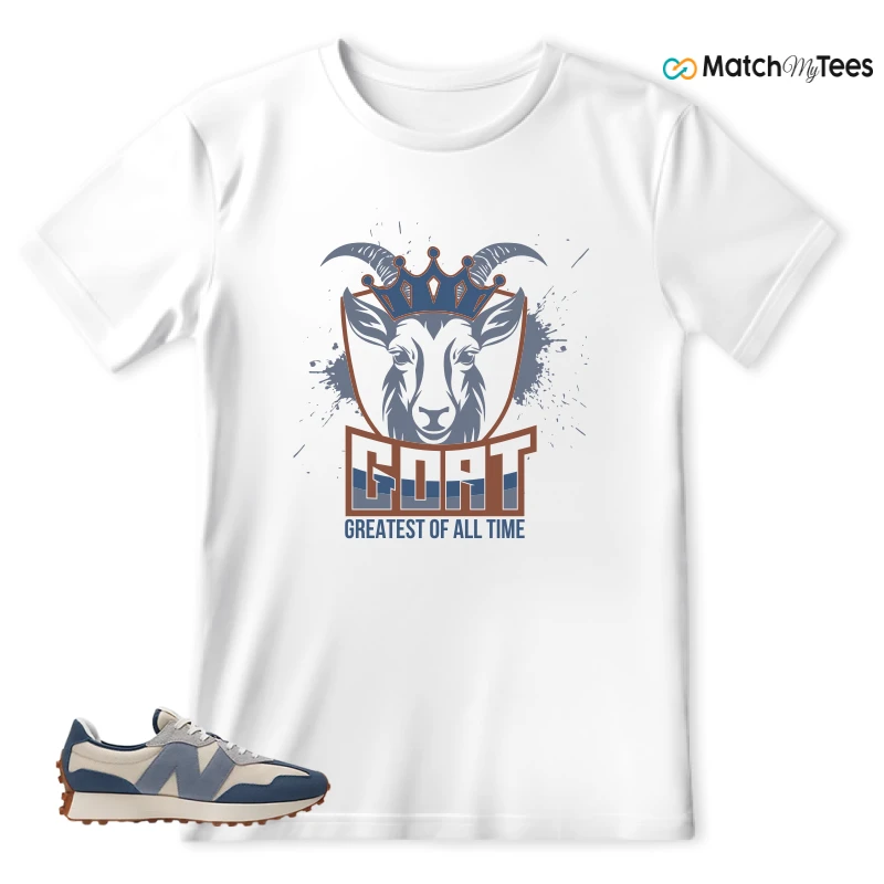 NEW BALANCE 327 VINTAGE INDIGO ARCTIC GREY SNEAKER Matching Tees t-shirt
