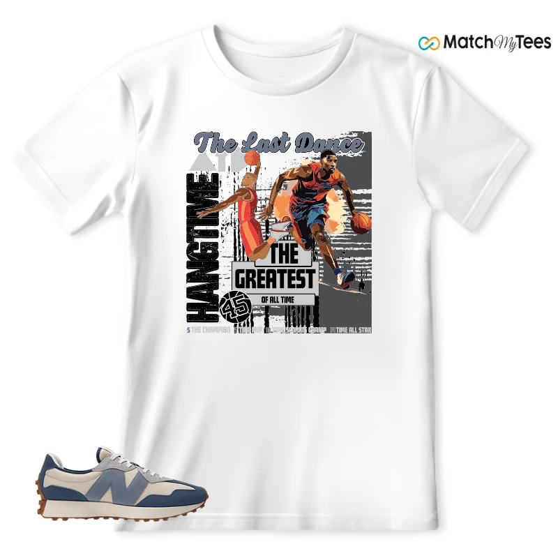 NEW BALANCE 327 VINTAGE INDIGO ARCTIC GREY SNEAKER Matching Tees T-shirt for Men