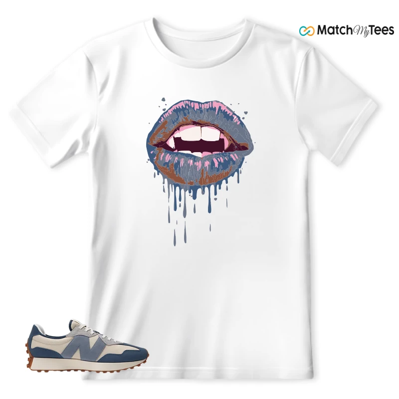 NEW BALANCE 327 VINTAGE INDIGO ARCTIC GREY SNEAKER Matching Tees T-shirt for Men