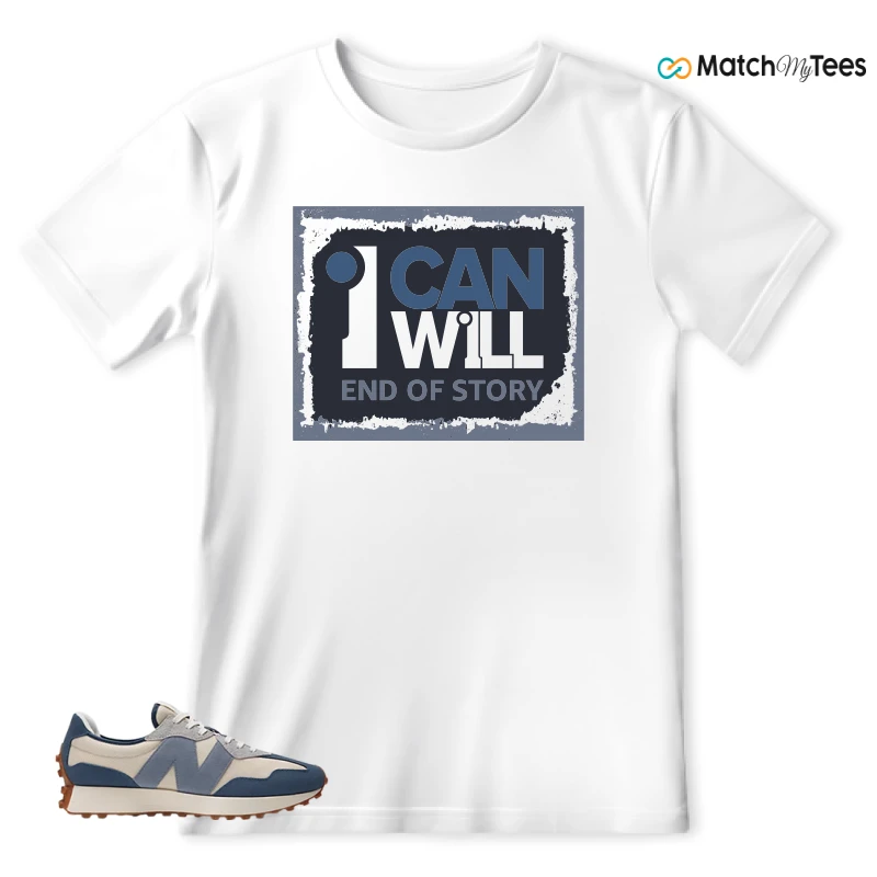 NEW BALANCE 327 VINTAGE INDIGO ARCTIC GREY SNEAKER Matching Tees T-shirt for Men
