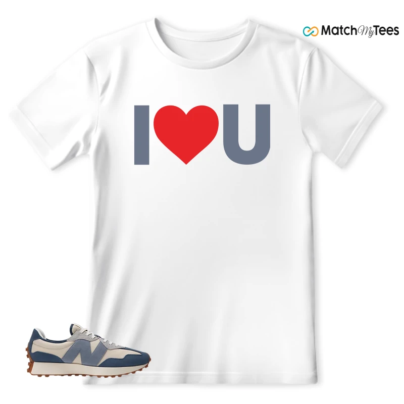 NEW BALANCE 327 VINTAGE INDIGO ARCTIC GREY SNEAKER Matching Tees t-shirt