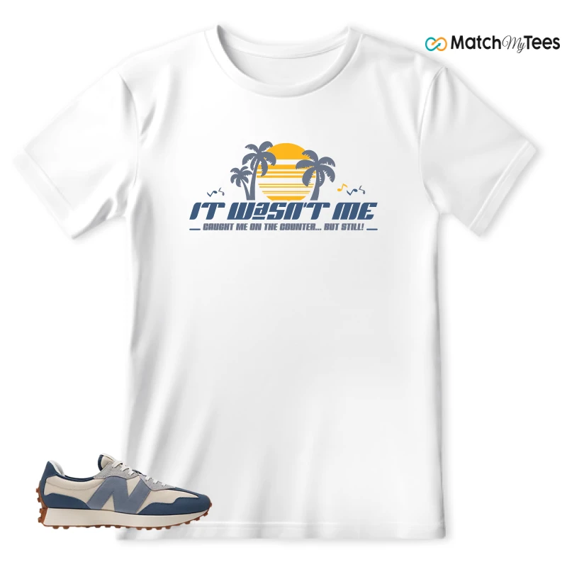 NEW BALANCE 327 VINTAGE INDIGO ARCTIC GREY SNEAKER Matching Tees t-shirt