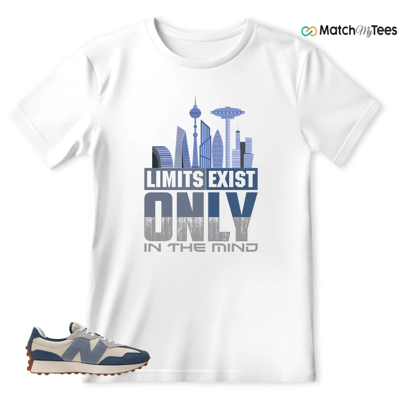 NEW BALANCE 327 VINTAGE INDIGO ARCTIC GREY SNEAKER Matching Tees T-shirt for Men