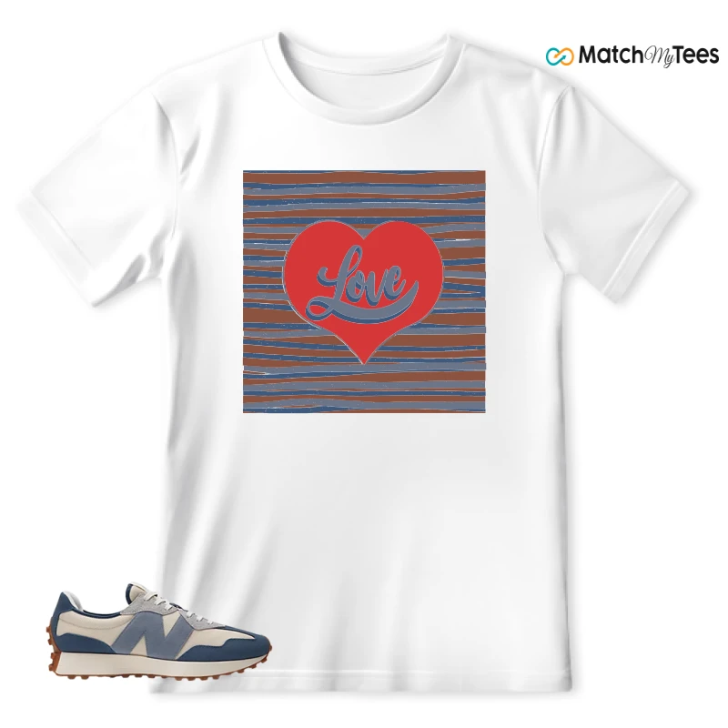 NEW BALANCE 327 VINTAGE INDIGO ARCTIC GREY SNEAKER Matching Tees t-shirt