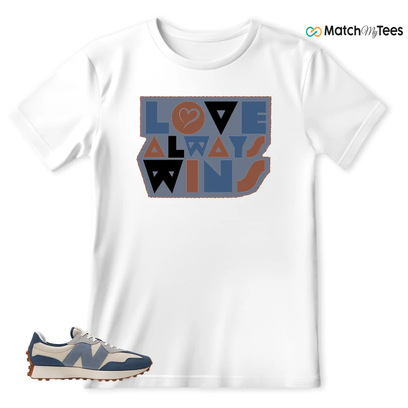 NEW BALANCE 327 VINTAGE INDIGO ARCTIC GREY SNEAKER Matching Tees t-shirt