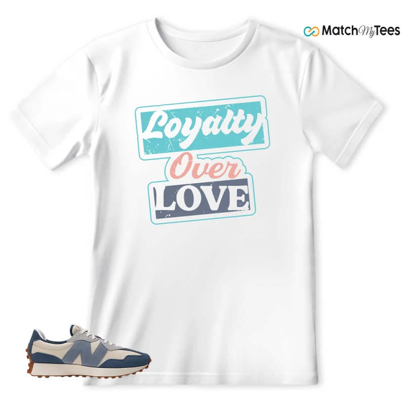 NEW BALANCE 327 VINTAGE INDIGO ARCTIC GREY SNEAKER Matching Tees t-shirt