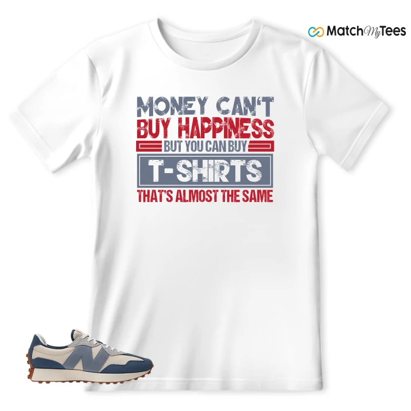 NEW BALANCE 327 VINTAGE INDIGO ARCTIC GREY SNEAKER Matching Tees t-shirt