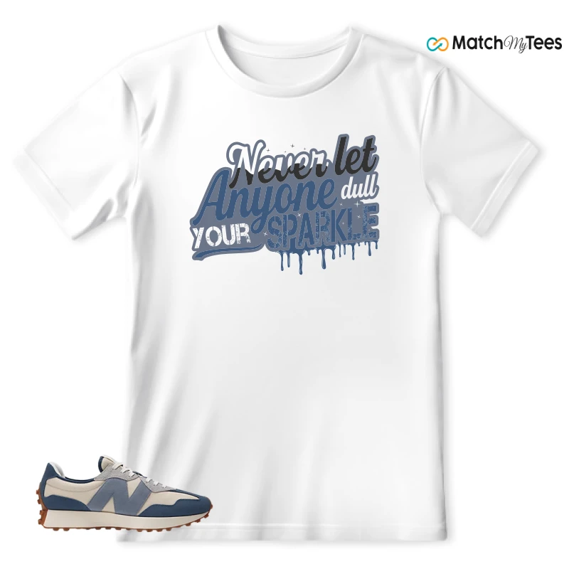 NEW BALANCE 327 VINTAGE INDIGO ARCTIC GREY SNEAKER Matching Tees t-shirt