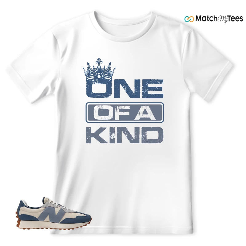 NEW BALANCE 327 VINTAGE INDIGO ARCTIC GREY SNEAKER Matching Tees t-shirt