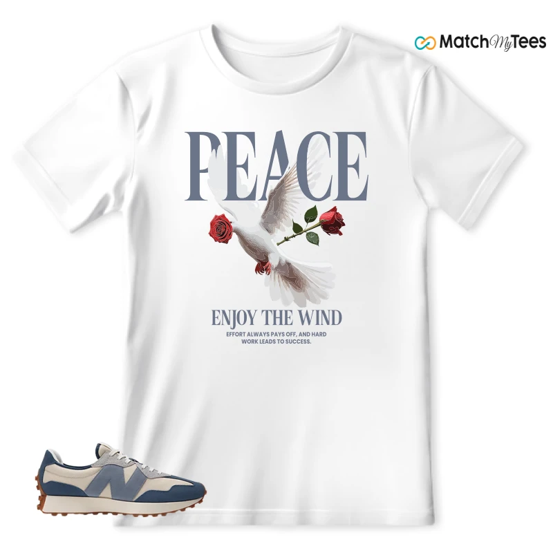 NEW BALANCE 327 VINTAGE INDIGO ARCTIC GREY SNEAKER Matching Tees t-shirt