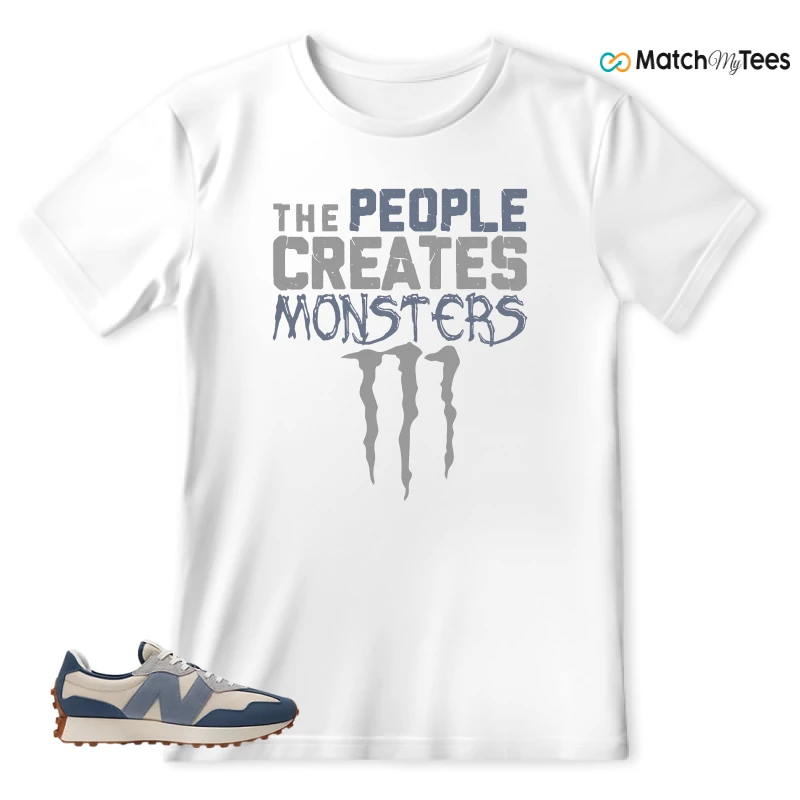 NEW BALANCE 327 VINTAGE INDIGO ARCTIC GREY SNEAKER Matching Tees T-shirt for Men