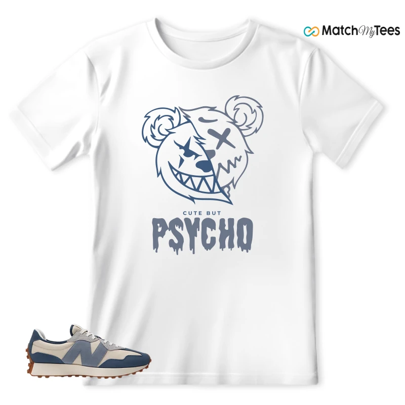 NEW BALANCE 327 VINTAGE INDIGO ARCTIC GREY SNEAKER Matching Tees t-shirt