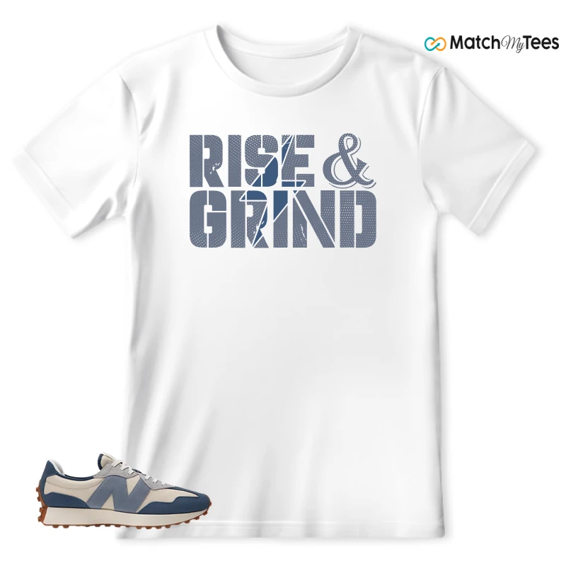 NEW BALANCE 327 VINTAGE INDIGO ARCTIC GREY SNEAKER Matching Tees t-shirt