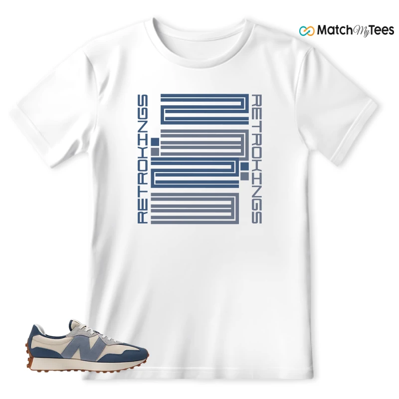 NEW BALANCE 327 VINTAGE INDIGO ARCTIC GREY SNEAKER Matching Tees t-shirt