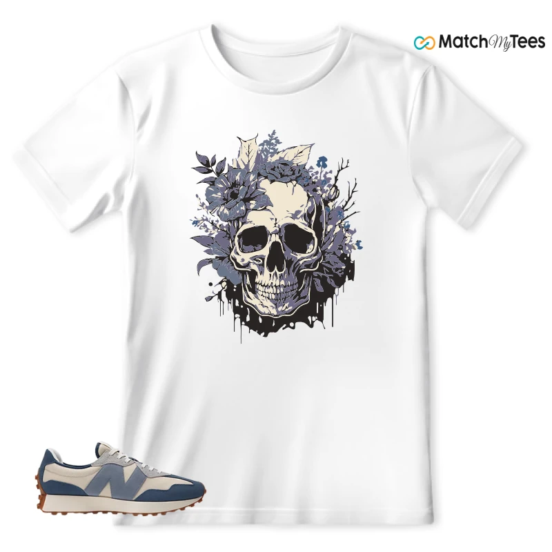 NEW BALANCE 327 VINTAGE INDIGO ARCTIC GREY SNEAKER Matching Tees T-shirt for Men