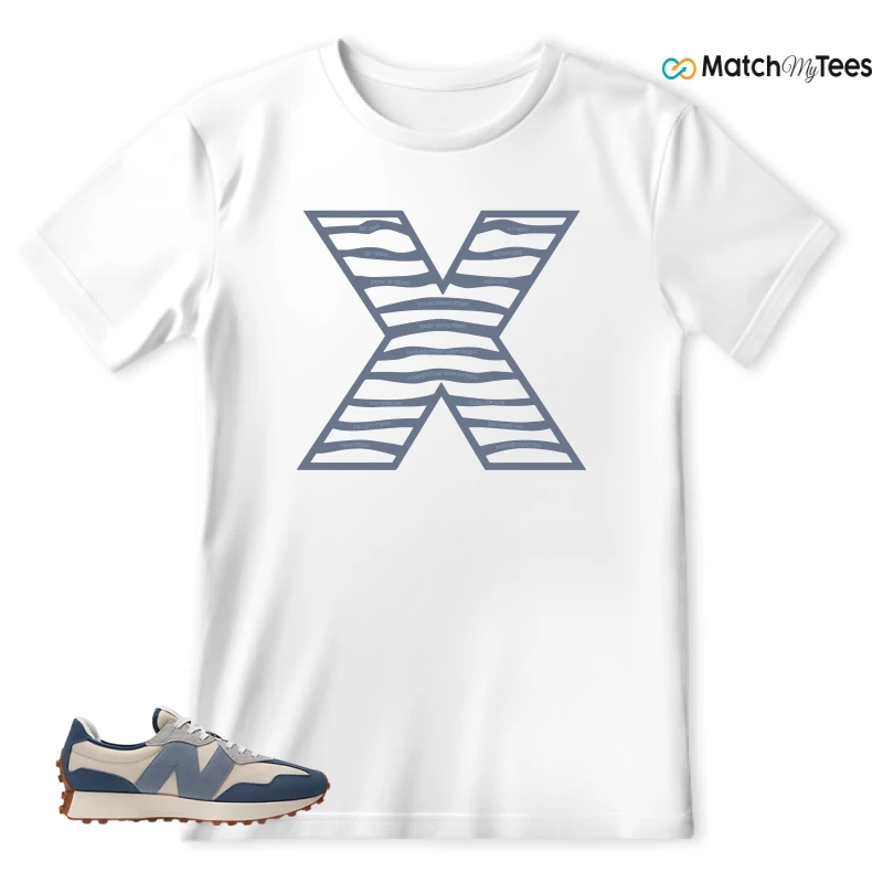 NEW BALANCE 327 VINTAGE INDIGO ARCTIC GREY SNEAKER Matching Tees t-shirt
