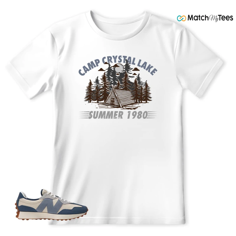 NEW BALANCE 327 VINTAGE INDIGO ARCTIC GREY SNEAKER Matching Tees t-shirt