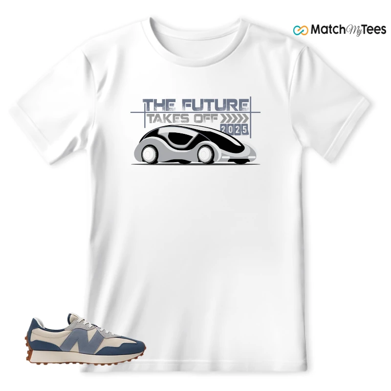 NEW BALANCE 327 VINTAGE INDIGO ARCTIC GREY SNEAKER Matching Tees t-shirt