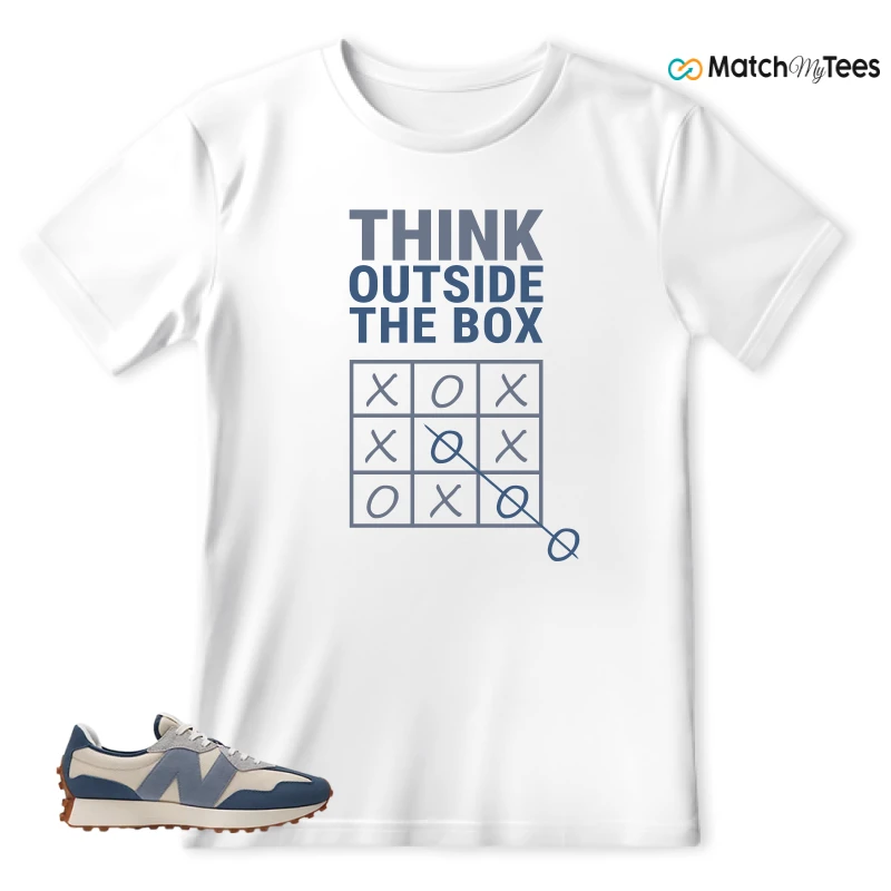 NEW BALANCE 327 VINTAGE INDIGO ARCTIC GREY SNEAKER Matching Tees t-shirt