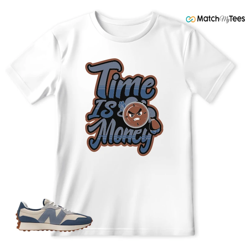 NEW BALANCE 327 VINTAGE INDIGO ARCTIC GREY SNEAKER Matching Tees t-shirt