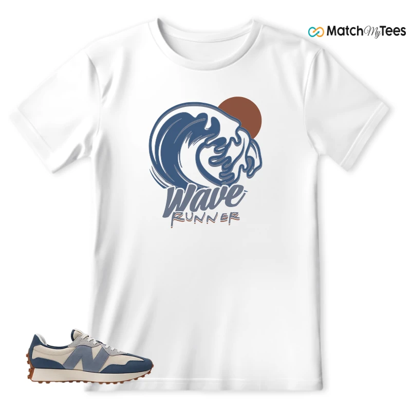 NEW BALANCE 327 VINTAGE INDIGO ARCTIC GREY SNEAKER Matching Tees t-shirt