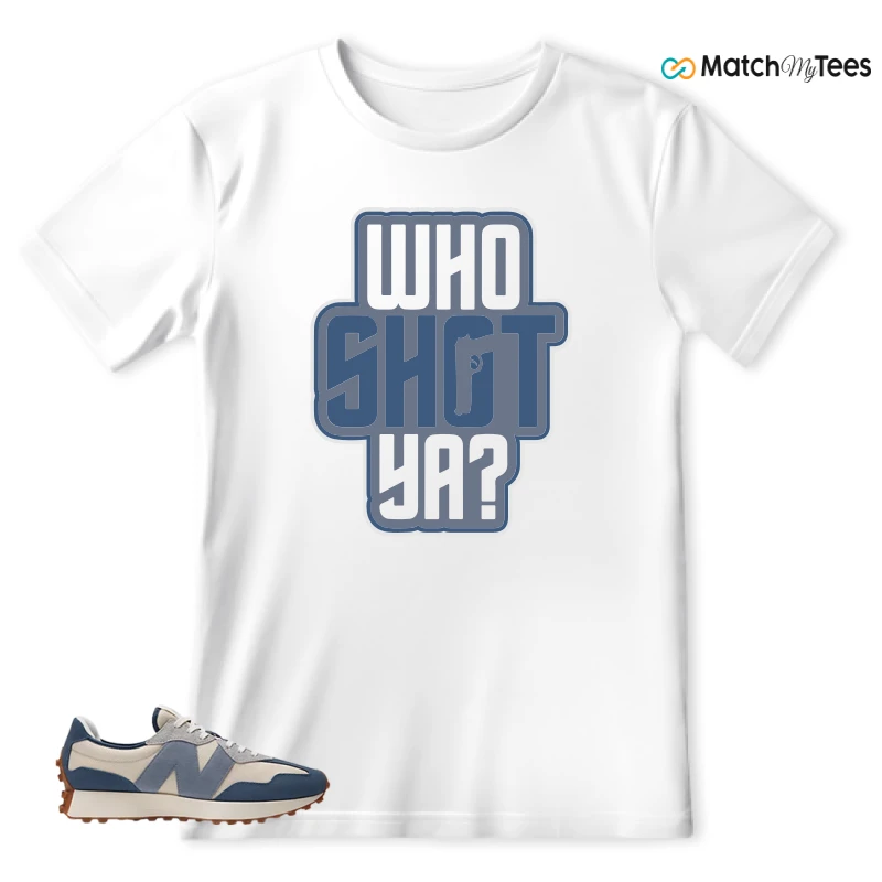 NEW BALANCE 327 VINTAGE INDIGO ARCTIC GREY SNEAKER Matching Tees t-shirt