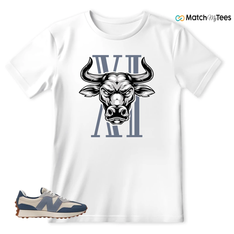 NEW BALANCE 327 VINTAGE INDIGO ARCTIC GREY SNEAKER Matching Tees t-shirt