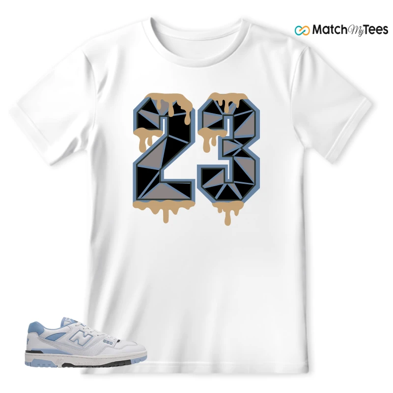 NEW BALANCE 550 CAROLINA BLUE SNEAKER Matching Tees T-shirt for Men