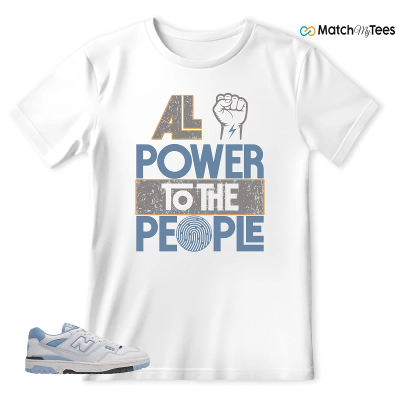 NEW BALANCE 550 CAROLINA BLUE SNEAKER Matching Tees t-shirt