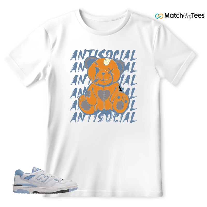 NEW BALANCE 550 CAROLINA BLUE SNEAKER Matching Tees T-shirt for Men