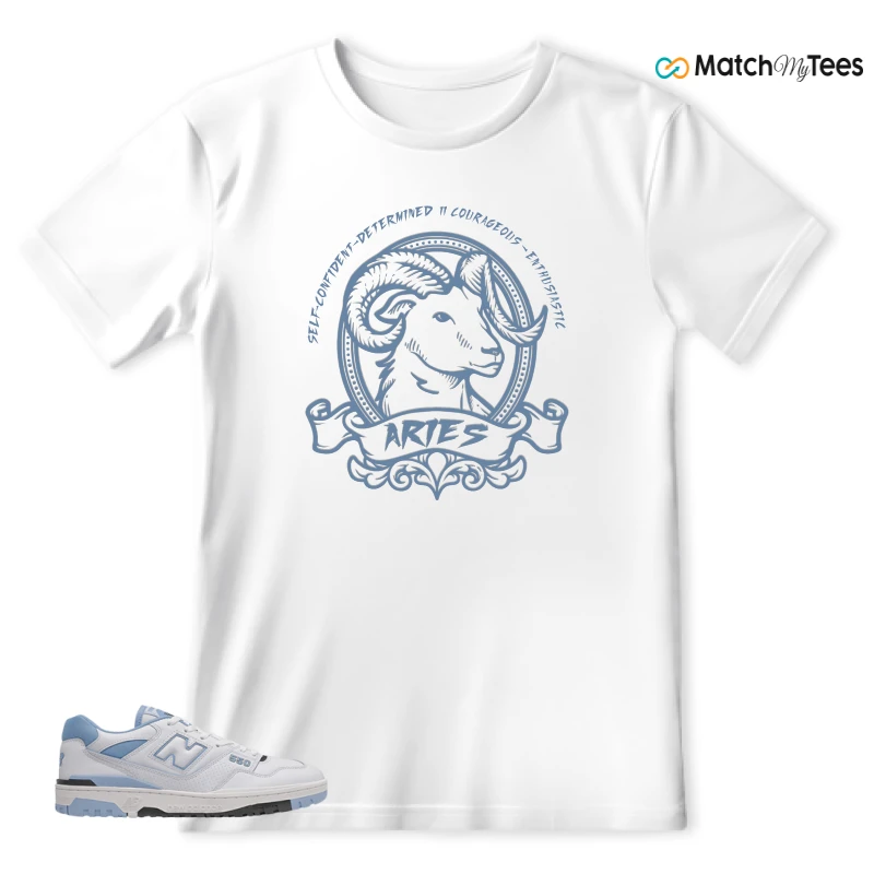 NEW BALANCE 550 CAROLINA BLUE SNEAKER Matching Tees t-shirt