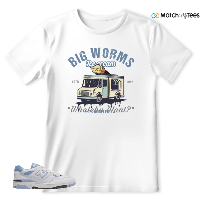 NEW BALANCE 550 CAROLINA BLUE SNEAKER Matching Tees t-shirt