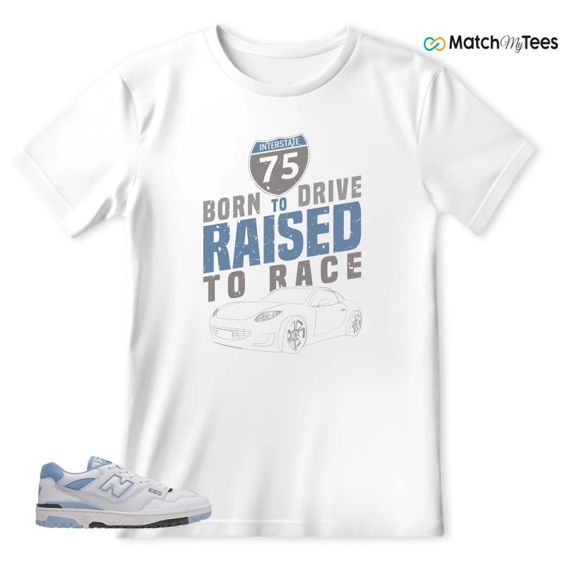 NEW BALANCE 550 CAROLINA BLUE SNEAKER Matching Tees t-shirt