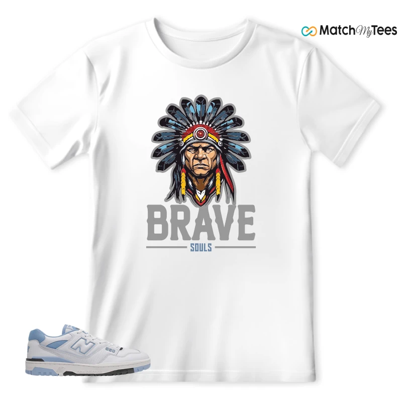 NEW BALANCE 550 CAROLINA BLUE SNEAKER Matching Tees t-shirt