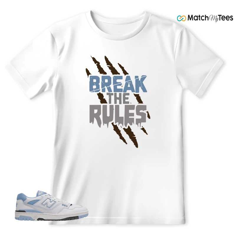 NEW BALANCE 550 CAROLINA BLUE SNEAKER Matching Tees t-shirt