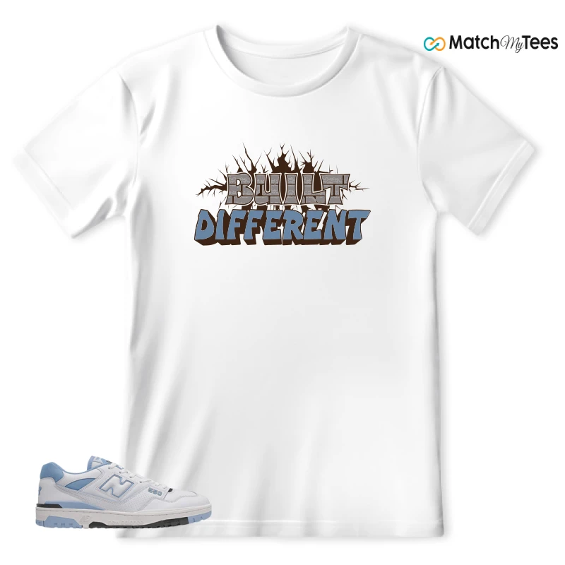 NEW BALANCE 550 CAROLINA BLUE SNEAKER Matching Tees T-shirt for Men