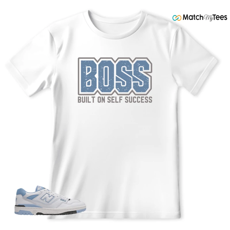 NEW BALANCE 550 CAROLINA BLUE SNEAKER Matching Tees t-shirt